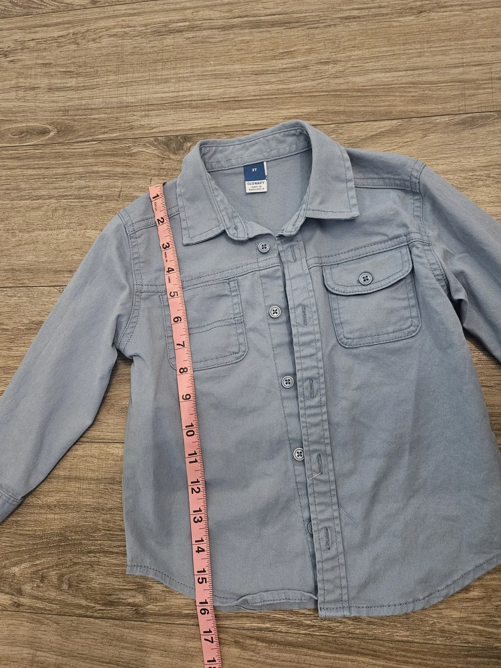 NWOT Old Navy Boys Light Blue Long-Sleeve Button-Down Shirt